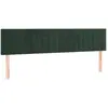 vidaXL Têtes de lit 2 pcs Vert foncé 90x5x78/88 cm Velours