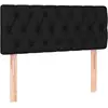vidaXL Tête de lit Noir 100x7x78/88 cm Tissu