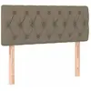 vidaXL Tête de lit Taupe 100x7x78/88 cm Tissu