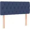 vidaXL Tête de lit Bleu 100x7x78/88 cm Tissu
