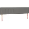 vidaXL Têtes de lit 2 pcs Gris foncé 90x5x78/88 cm Tissu