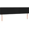 vidaXL Têtes de lit 2 pcs Noir 90x5x78/88 cm Tissu