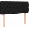 vidaXL Tête de lit Noir 90x7x78/88 cm Tissu