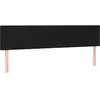 vidaXL Têtes de lit 2 pcs Noir 80x5x78/88 cm Tissu