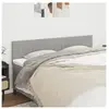 vidaXL Têtes de lit 2 pcs Gris clair 80x5x78/88 cm Tissu