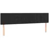 vidaXL Têtes de lit 2 pcs Noir 80x5x78/88 cm Velours