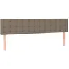 vidaXL Têtes de lit 2 pcs Taupe 80x5x78/88 cm Tissu