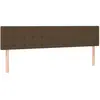 vidaXL Têtes de lit 2 pcs Marron Foncé 90x5x78/88 cm Tissu