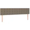 vidaXL Têtes de lit 2 pcs Taupe 90x5x78/88 cm Tissu