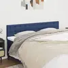 vidaXL Têtes de lit 2 pcs Bleu 90x5x78/88 cm Tissu