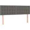 vidaXL Têtes de lit 2 pcs Gris 72x5x78/88 cm Similicuir