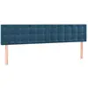 vidaXL Têtes de lit 2 pcs Bleu foncé 90x5x78/88 cm Velours