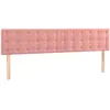 vidaXL Têtes de lit 2 pcs Rose 90x5x78/88 cm Velours