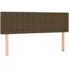 vidaXL Têtes de lit 2 pcs Marron foncé 72x5x78/88 cm Tissu