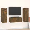 Non communiqué vidaXL Ensemble de meubles TV 3 pcs Chêne fumé Bois d'ingénierie