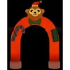 vidaXL Porte voûtée gonflable de Noël avec LED 380 cm