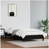 vidaXL Cadre de lit Noir 90x200 cm Similicuir