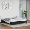 vidaXL Cadre de lit Noir 140x190 cm Similicuir