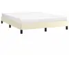 vidaXL Vidaxl Cadre De Lit Sans Matelas Crème 140x190 Cm Similicuir