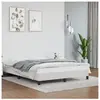 vidaXL Cadre de lit Blanc 140x200 cm Similicuir