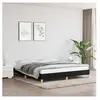 vidaXL Cadre de lit Noir 180 x 200 cm Tissu