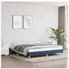 vidaXL Cadre de lit Bleu 180 x 200 cm Tissu