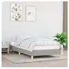 vidaXL Cadre de lit Gris clair 90x200 cm Tissu