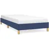 vidaXL Cadre de lit Bleu 80x200 cm Tissu