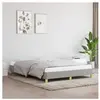 vidaXL Cadre de lit Gris clair 160x200 cm Tissu