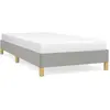 vidaXL Cadre de lit Gris clair 80x200 cm Tissu