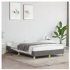 vidaXL Cadre de lit Gris foncé 120 x 200 cm Tissu