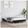 vidaXL Cadre de lit Noir 120x200 cm Tissu