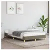 vidaXL Cadre de lit Taupe 120x200 cm Tissu
