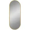 vidaXL Miroir mural Doré 60x25 cm Ovale