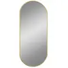 vidaXL Miroir mural Doré 70x30 cm Ovale