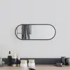 vidaXL Miroir mural Noir 40x15 cm Ovale