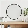 vidaXL Miroir mural Noir Ø 30 cm Rond