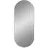 vidaXL Miroir mural Argenté 70x30 cm Ovale