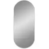 vidaXL Miroir mural Argenté 80x35 cm Ovale