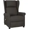 Fauteuil de massage Taupe Tissu vidaXL
