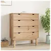 vidaXL Armoire à tiroirs 76,5x39,5x90 cm Bois de pin massif