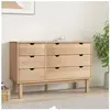 vidaXL Commode OTTA 111x43x73,5 cm bois de pin massif