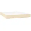 vidaXL Matelas de lit à ressorts ensachés Crème 140x190x20 cm Tissu