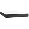 vidaXL Matelas de lit à ressorts ensachés Noir 140x190x20cm Similicuir