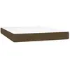 vidaXL Matelas de lit à ressorts ensachés Marron foncé 140x190x20 cm