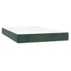 vidaXL Matelas de lit à ressorts ensachés Vert foncé 120x200x20 cm