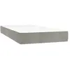 vidaXL Matelas de lit à ressorts ensachés Gris clair 100x200x20 cm