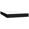 vidaXL Matelas de lit à ressorts ensachés Noir 120x200x20 cm Tissu