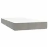 vidaXL Matelas de lit à ressorts ensachés Gris clair 90x200x20 cm