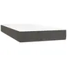 vidaXL Matelas de lit à ressorts ensachés Gris foncé 90x200x20 cm